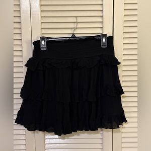 Black Ruffle Skirt